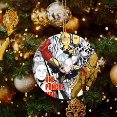 One X-mas Birthday Punch Family Ornament | Anime Ornaments