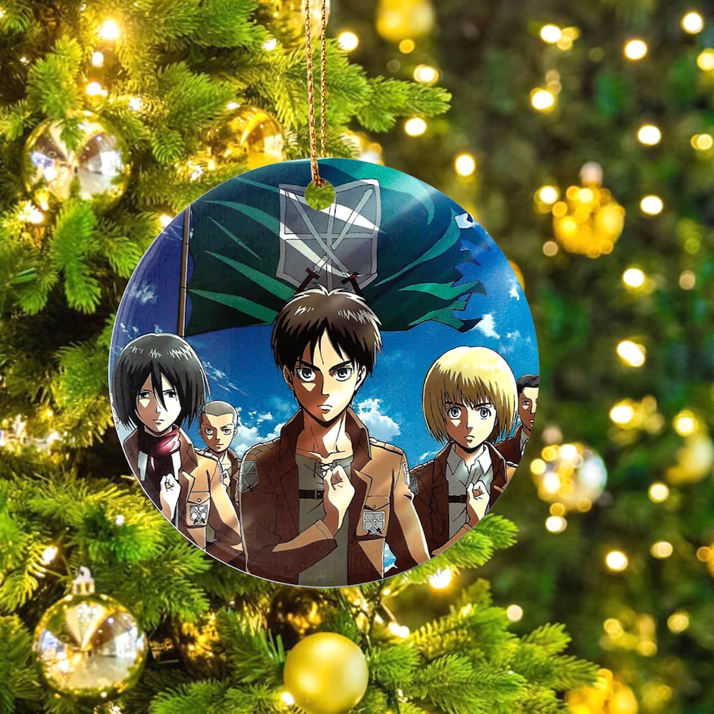 Attack Birthday Holiday On Decor Titan New Year Gift Ornament | Anime Ornaments