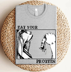 Nysekai "Attack On Titan - Eat Your Protein" T-Shirt