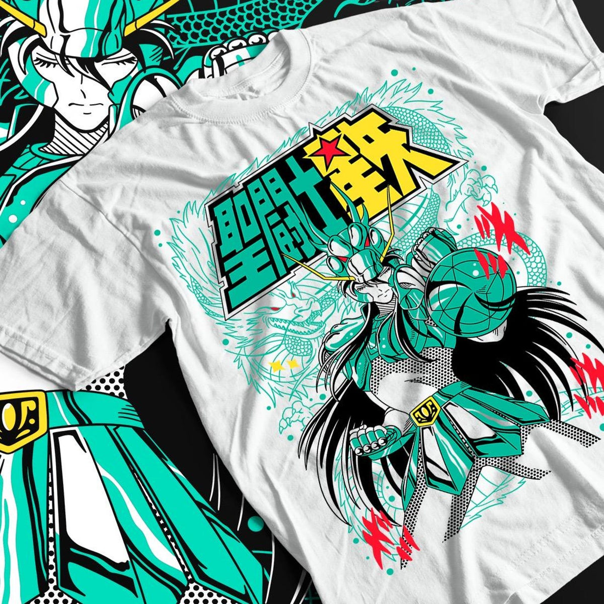 Nysekai  "Shield Of The Dragon" Saint Seiya  Unisex T-Shirt