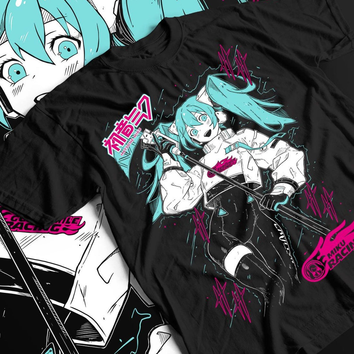 Nysekai  "Virtual Velocity" Hatsune Miku  Unisex T-Shirt