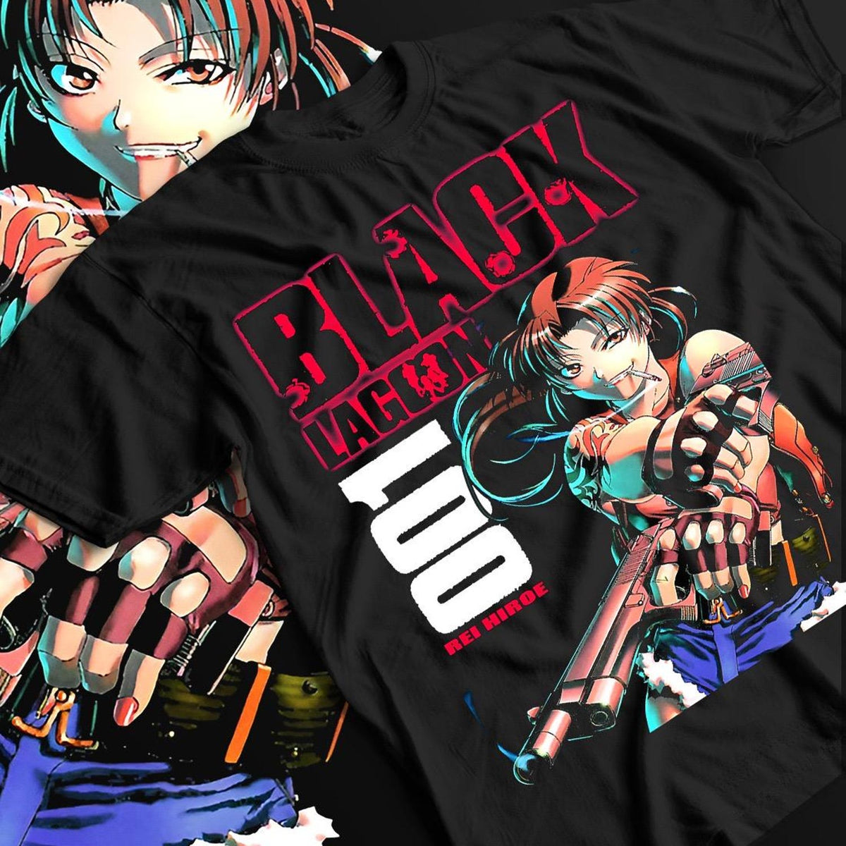 Nysekai  "Two-Hand Terror" Black Lagoon  Unisex T-Shirt