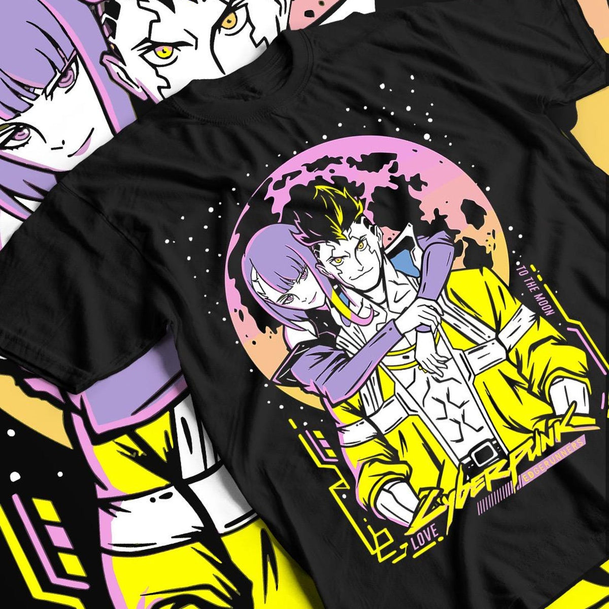 Nysekai  "Fly Me To The Moon" Cyberpunk: Edgerunners  Unisex T-Shirt