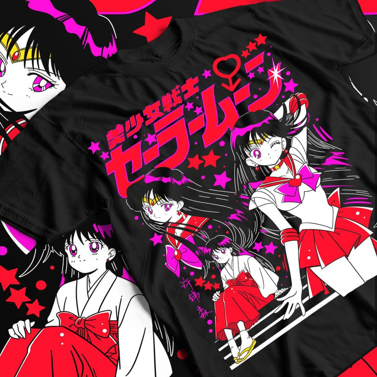 Nysekai  "The Burning Spirit Of Mars" Sailor Moon  Unisex T-Shirt