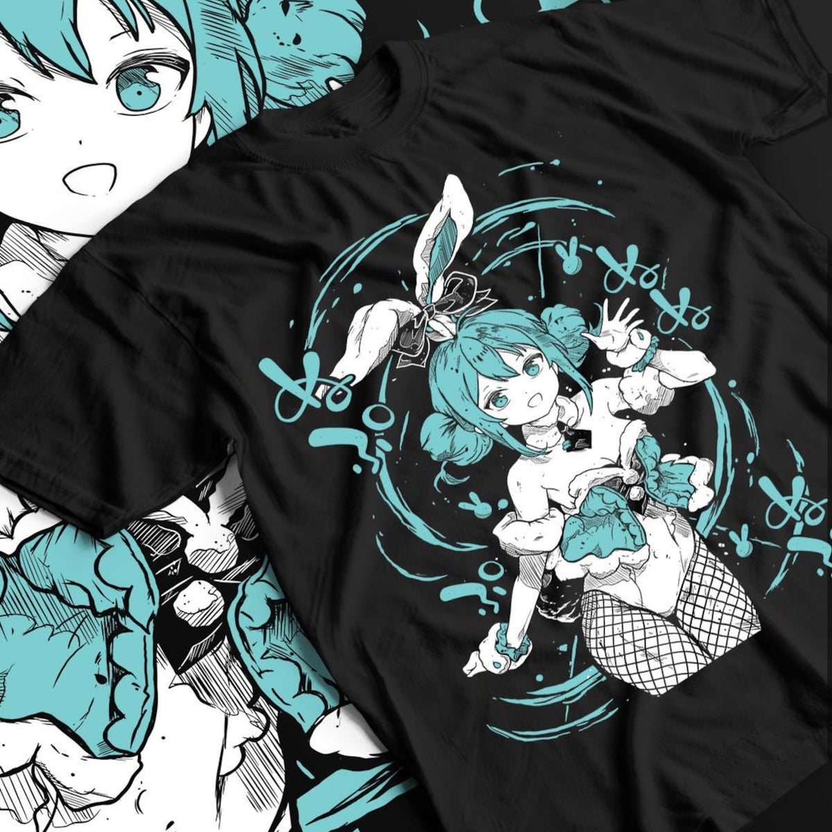 Nysekai  "The Virtual Bunny Idol" Hatsune Miku  Unisex T-Shirt