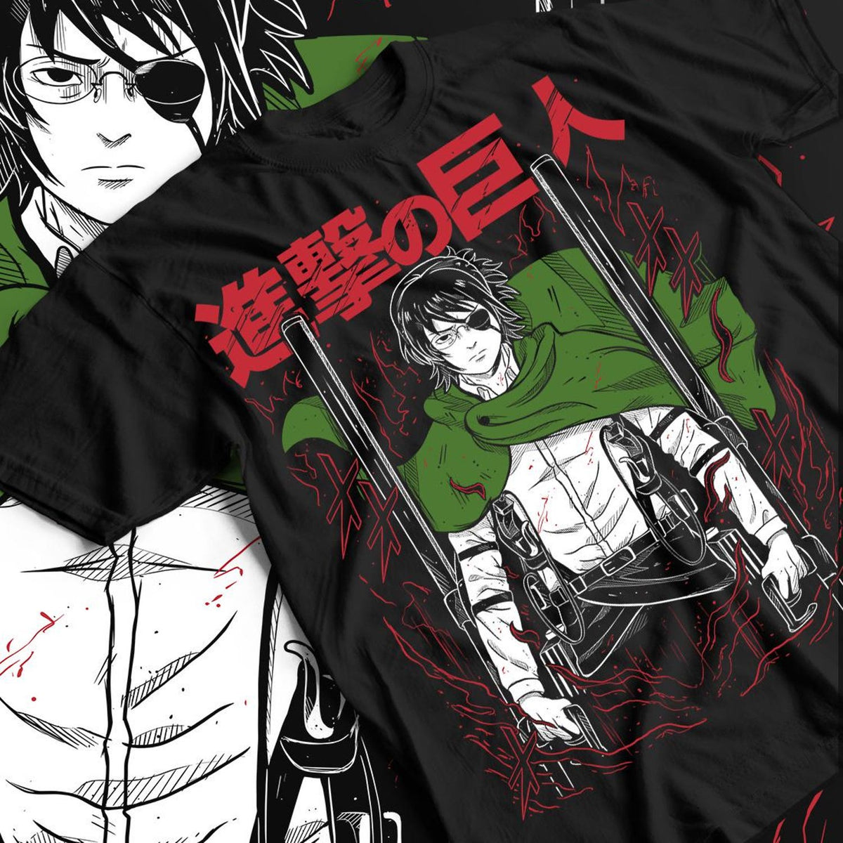 Nysekai  "The Commander's Unyielding Spirit" Attack On Titan  Unisex T-Shirt