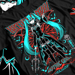 Nysekai  "The Virtual Gothic Diva" Vocaloid  Unisex T-Shirt