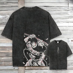 Nysekai "Toji X Master Of Arms - Jujutsu Kaisen" Vintage Oversize T Shirt