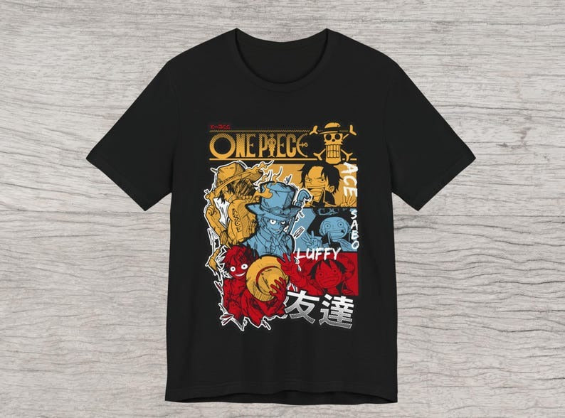 Nysekai " Luffy x Two Brother - Onepiece" T Shirt