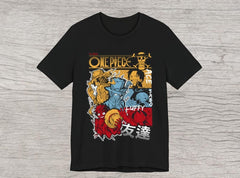 Nysekai " Luffy x Two Brother - Onepiece" T Shirt