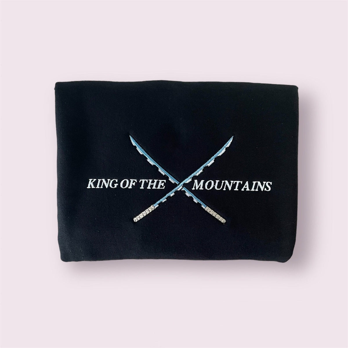 Anime Embroidered Hoodie | Embroidery | Anime SweatShirt | Inosuke Hashibira Sword | King of Mountain Embroidered Apparel | Minimalist Anime