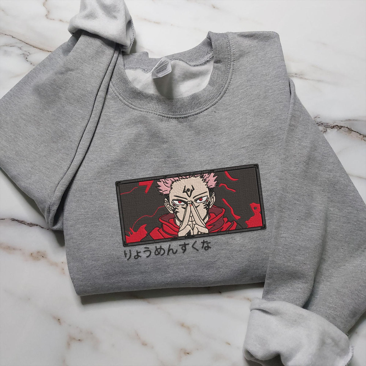 Anime Embroidered Sweatshirt, Embroidered Anime Shirt, Anime Shirt, Embroidered Shirt, Embroidered Hoodie, Anime Tee, Anime Shirt EJUJU098