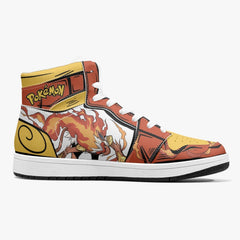 Infernape Pokemon Mid 1 Basketball Shoes