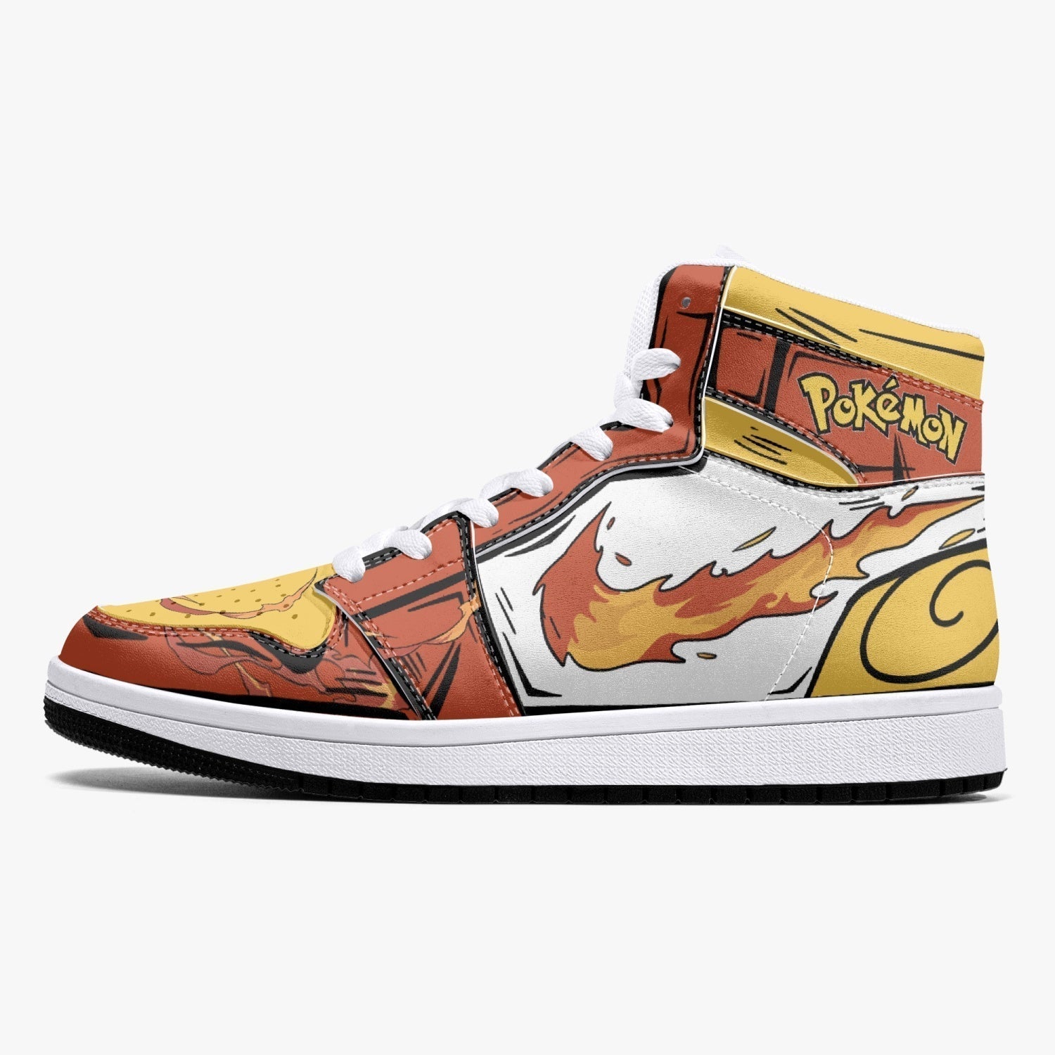 Infernape Pokemon Mid 1 Basketball Shoes