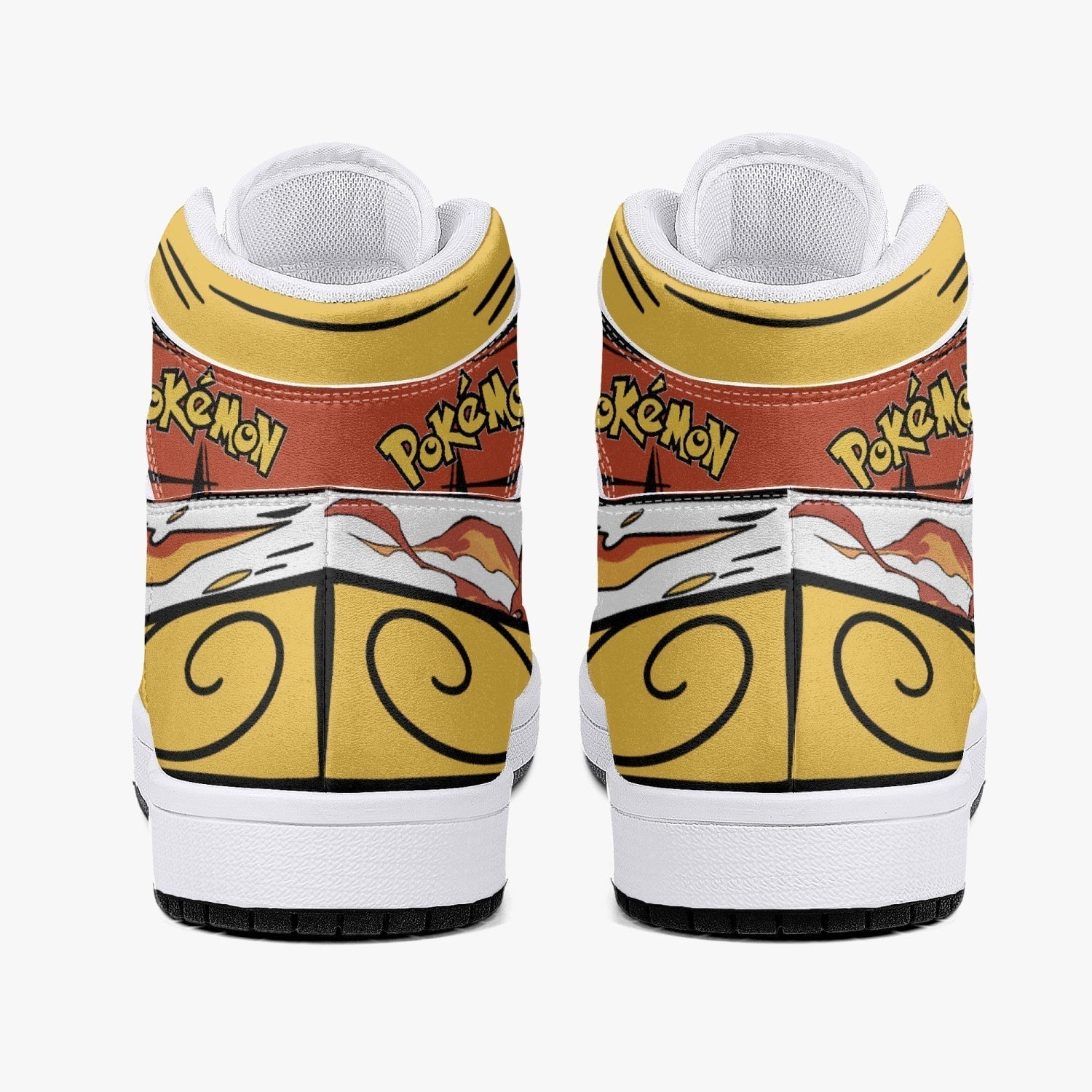 Infernape Pokemon Mid 1 Basketball Shoes