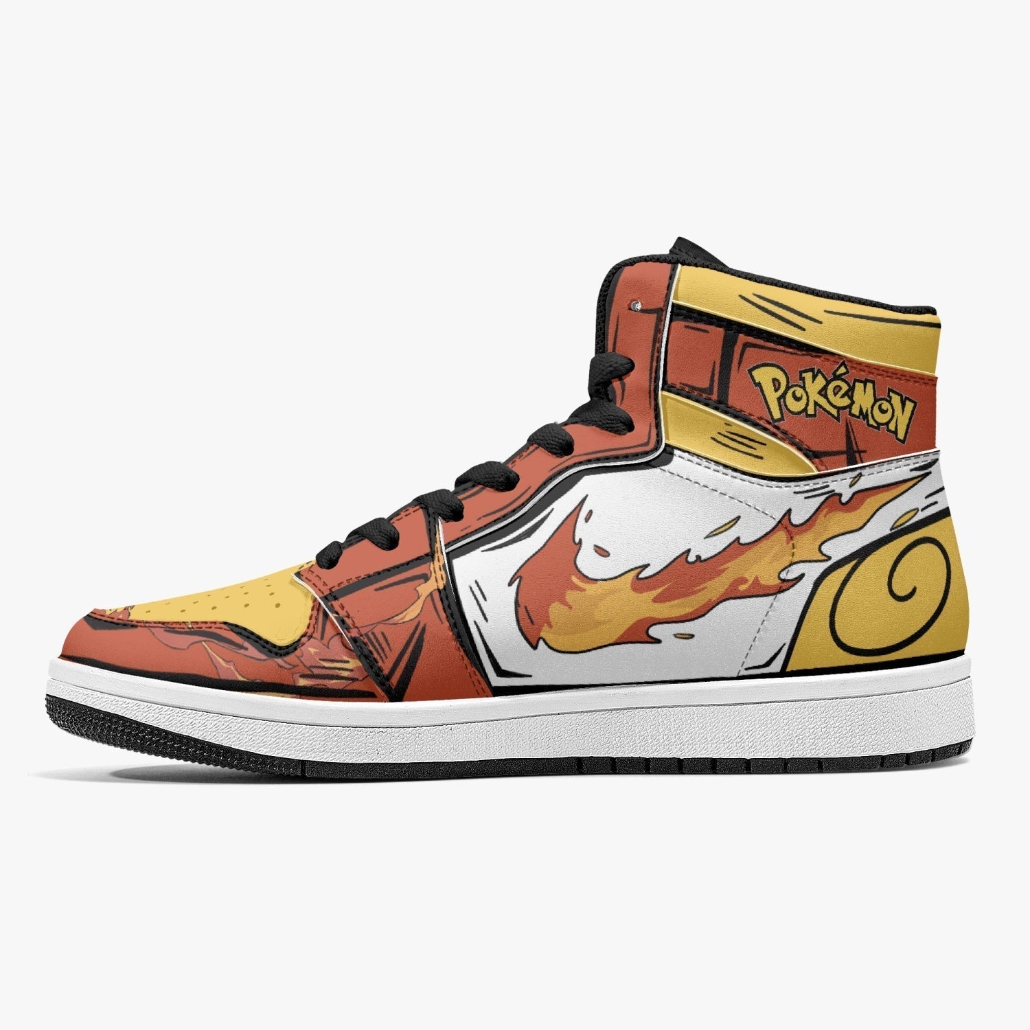 Infernape Pokemon Mid 1 Basketball Shoes