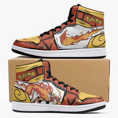 Infernape Pokemon Mid 1 Basketball Shoes