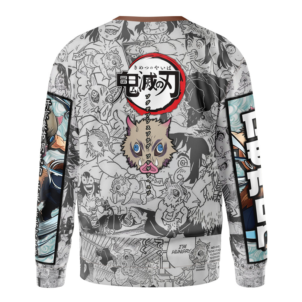Hashibira Inosuke Manga Collage Demon Slayer Streetwear Sweatshirt
