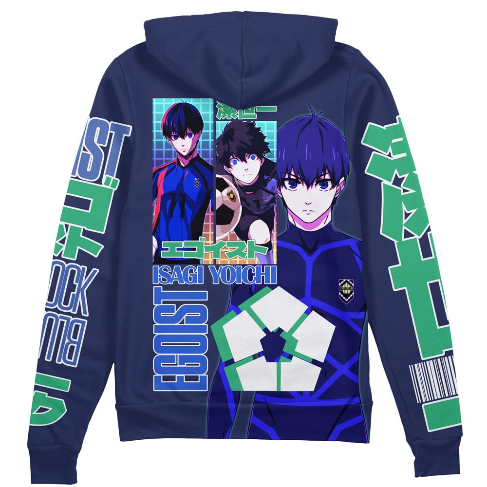 Isagi Yoichi Blue Lock" Streetwear Zip Hoodie Jacket