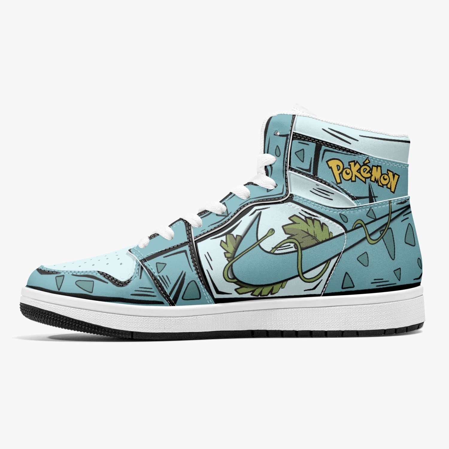 Ivysaur Pokemon Mid 1 Basketball Shoes