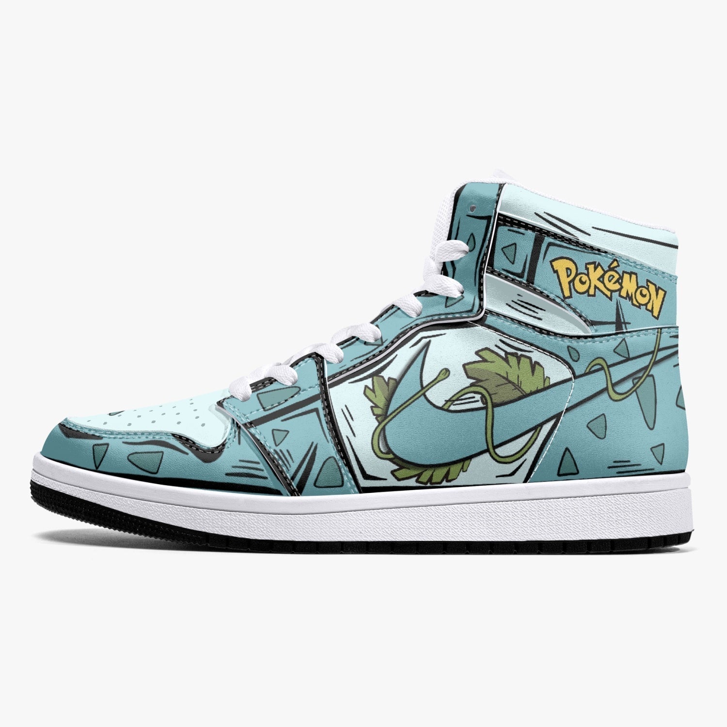 Ivysaur Pokemon Mid 1 Basketball Shoes