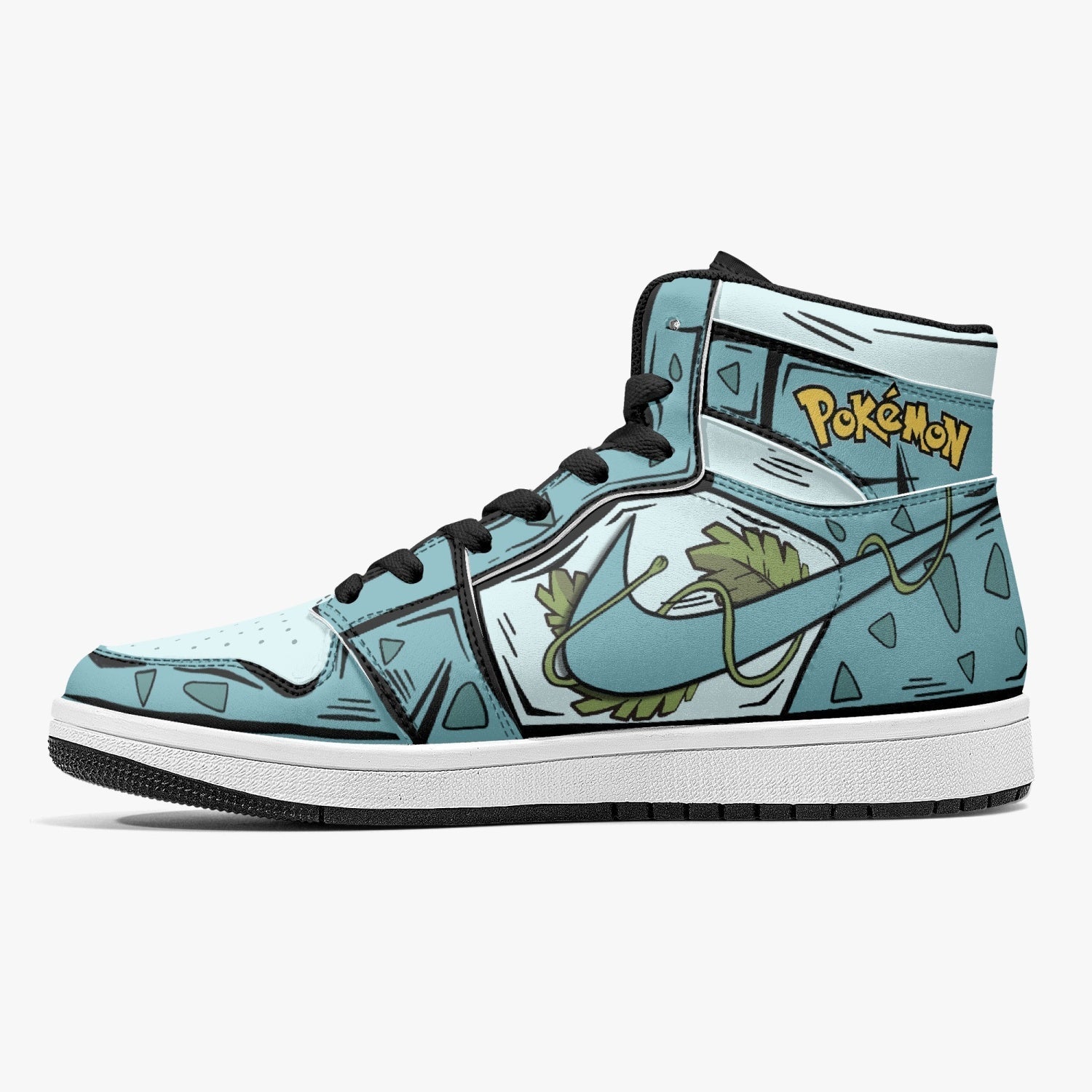 Ivysaur Pokemon Mid 1 Basketball Shoes