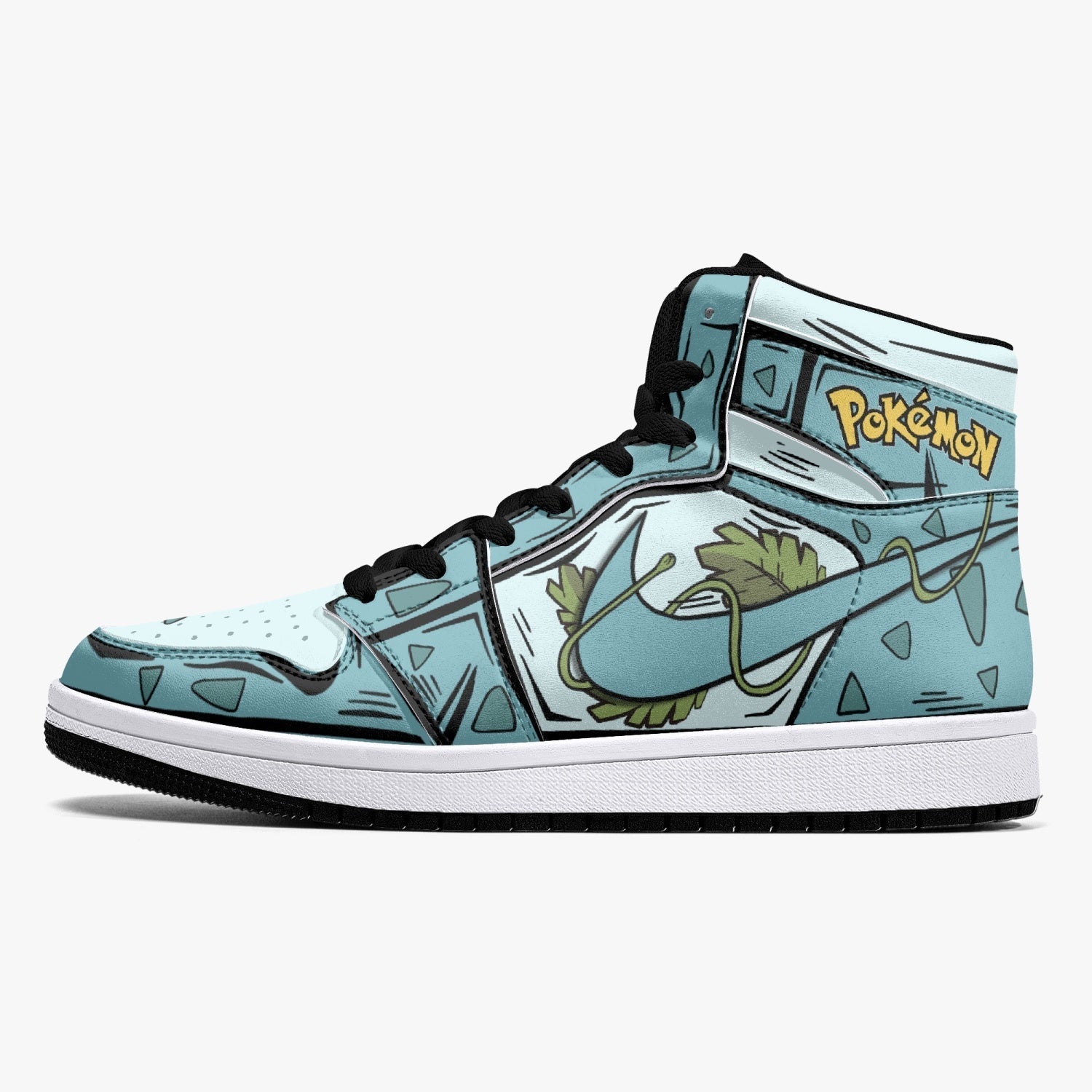 Ivysaur Pokemon Mid 1 Basketball Shoes