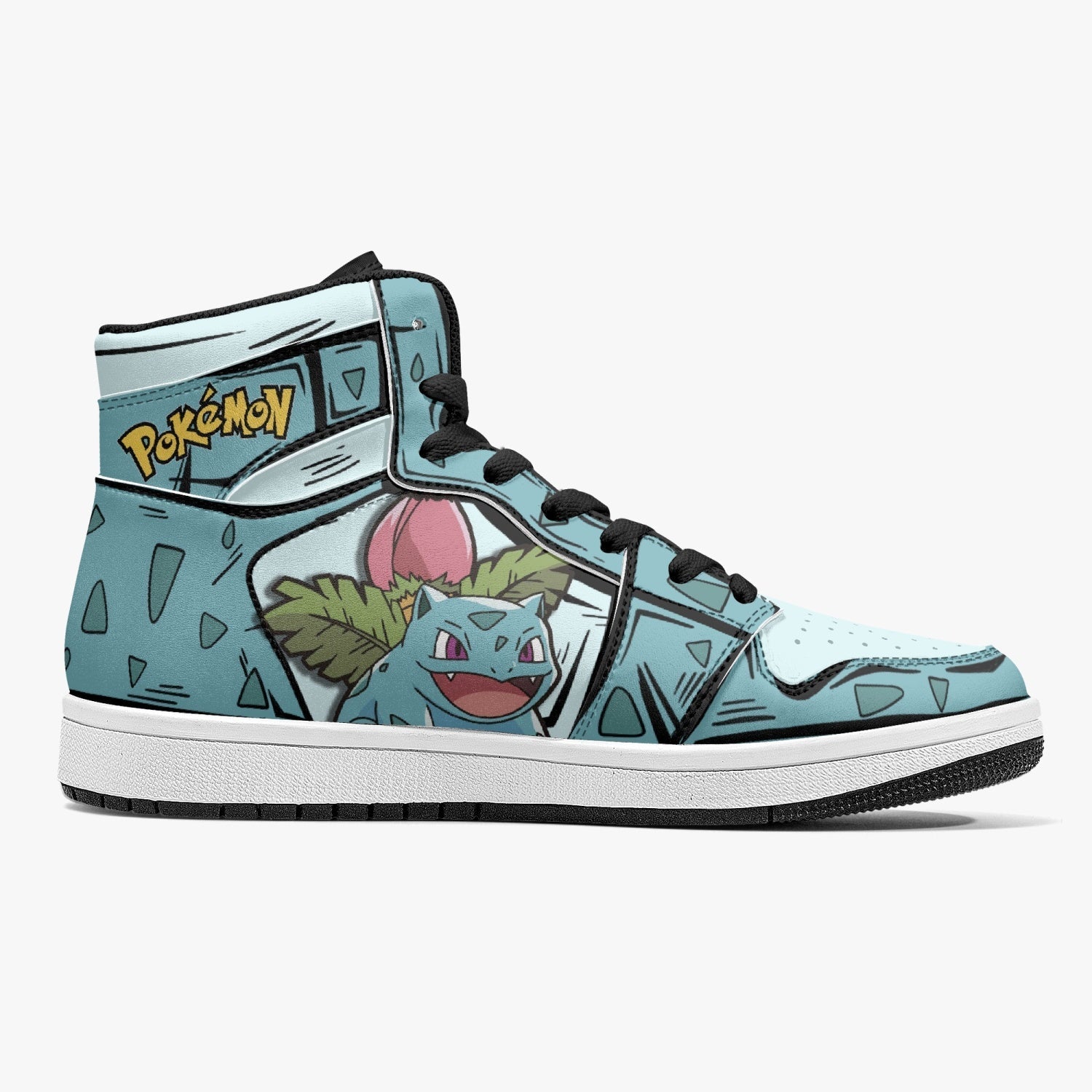 Ivysaur Pokemon Mid 1 Basketball Shoes