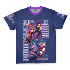 Jinx Arcane League of Legends Streetwear T-Shirt
