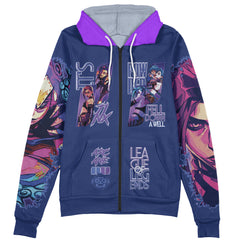 Jinx Arcane League of Legends Streetwear Zip Hoodie Jacket