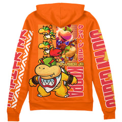 Bowser Jr. Mario Bros Streetwear Zip Hoodie Jacket