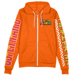 Bowser Jr. Mario Bros Streetwear Zip Hoodie Jacket