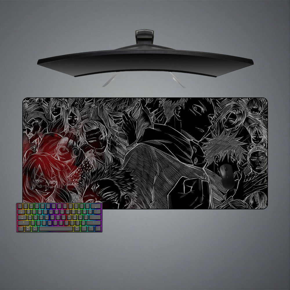 Jujutsu Kaisen Drawing Design M-XXL Size Gaming Mouse Pad, Computer Desk Mat