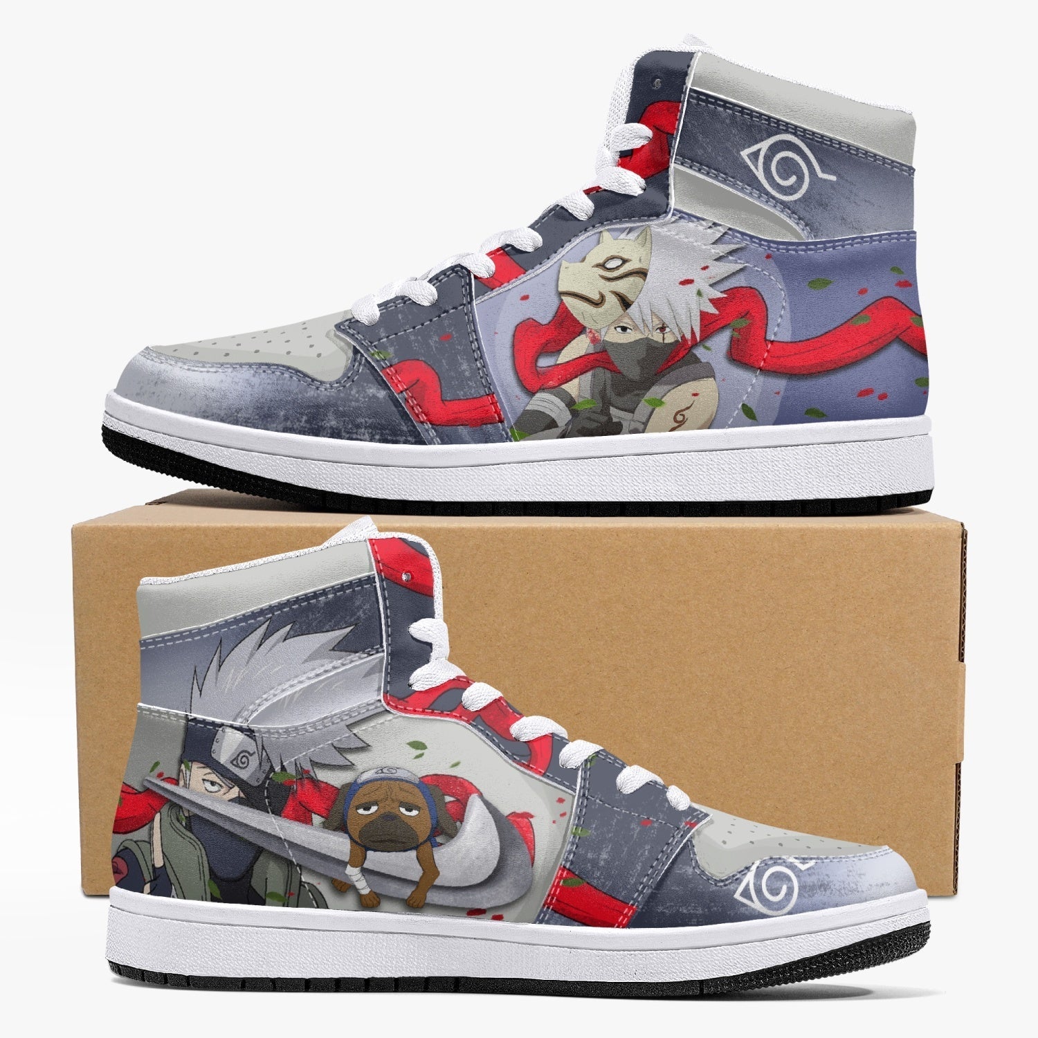 Kakashi Hatake Anbu Naruto Mid 1 Basketball Shoes