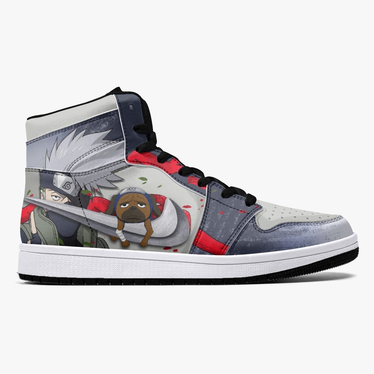 Kakashi Hatake Anbu Naruto Mid 1 Basketball Shoes