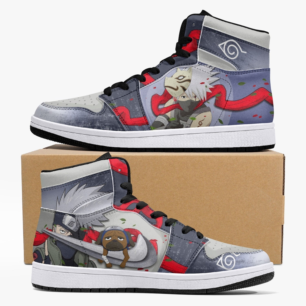 Kakashi Hatake Anbu Naruto Mid 1 Basketball Shoes