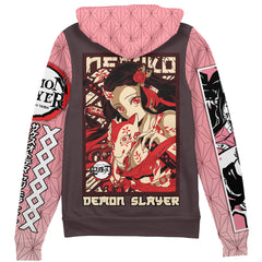 Kamado Nezuko Demon Slayer" Streetwear Zip Hoodie Jacket