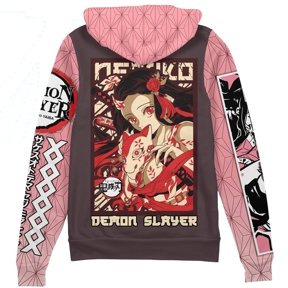 Kamado Nezuko Demon Slayer Streetwear Zip Hoodie Jacket