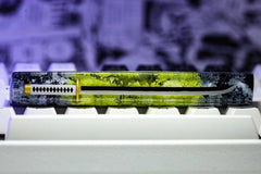 Black and Green Katana spacebar - Hirosart