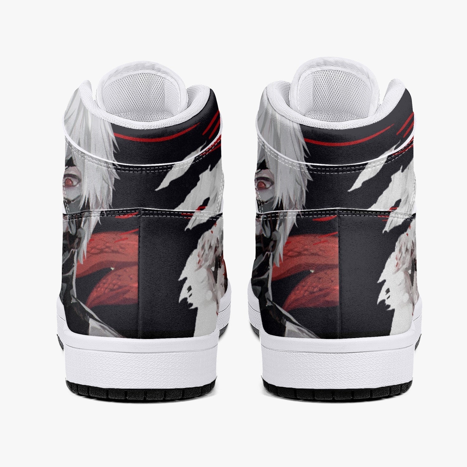 Ken Kaneki Tokyo Ghoul Mid 1 Basketball Shoes