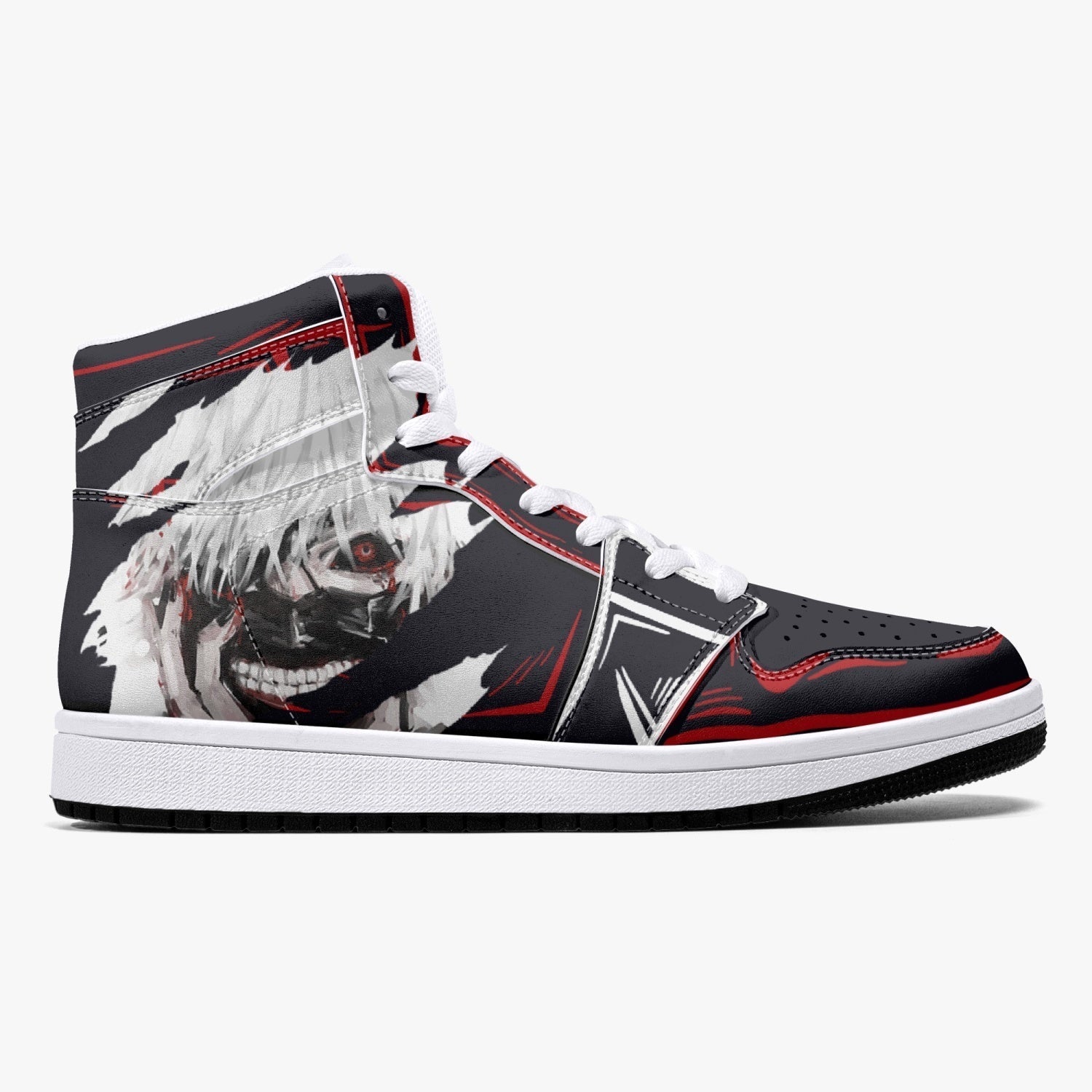 Ken Kaneki Tokyo Ghoul Mid 1 Basketball Shoes