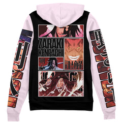 Zaraki Kenpachi TYBWA Bleach Streetwear Zip Hoodie Jacket