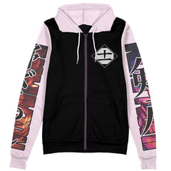 Zaraki Kenpachi TYBWA Bleach Streetwear Zip Hoodie Jacket