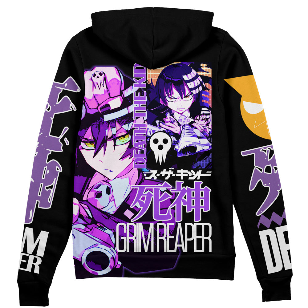 Death the Kid Soul Eater Streetwear Zip Hoodie Jacket