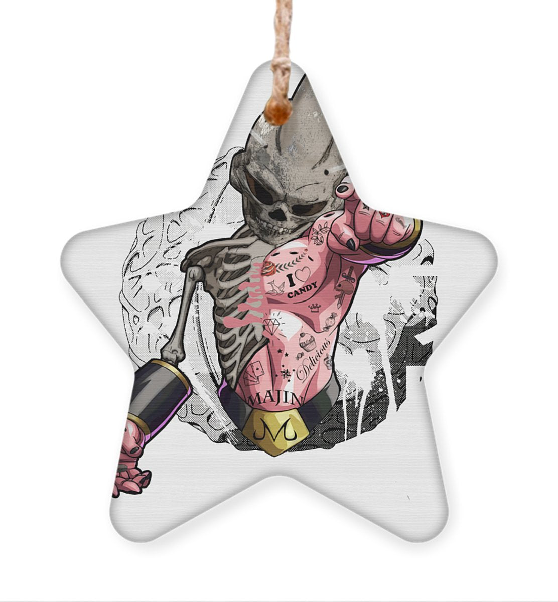 Kid Buu Majin Skull Dragon Ball Bu Vegeta Goku Ornament | Anime Ornaments