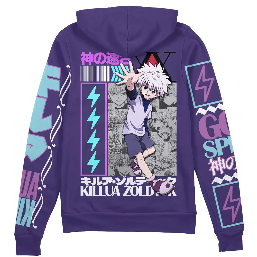 Killua Zoldyck V2 Hunter x Hunter" Streetwear Zip Hoodie Jacket