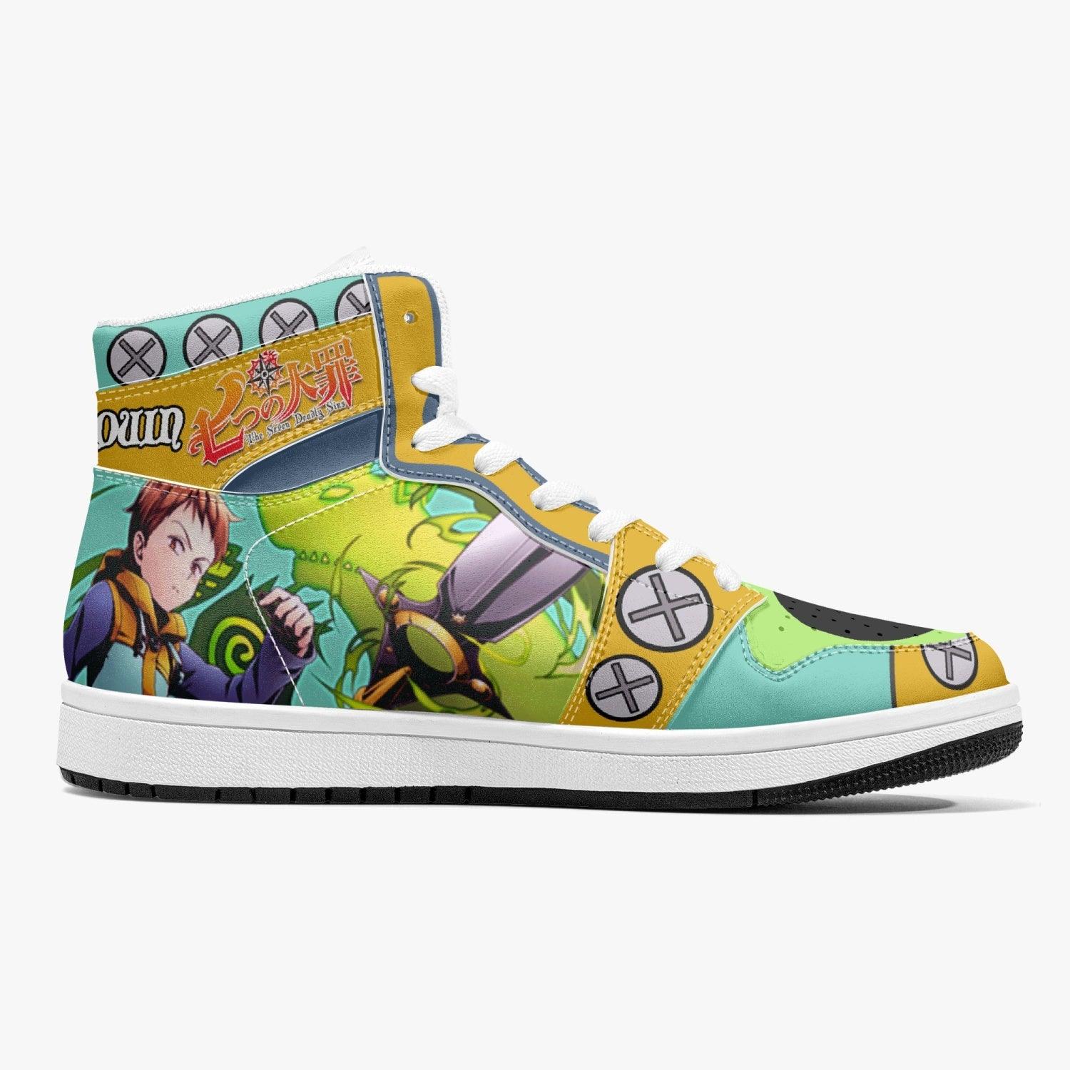 King Seven Deadly Sins Mid 1 Basketball Shoes for Kids