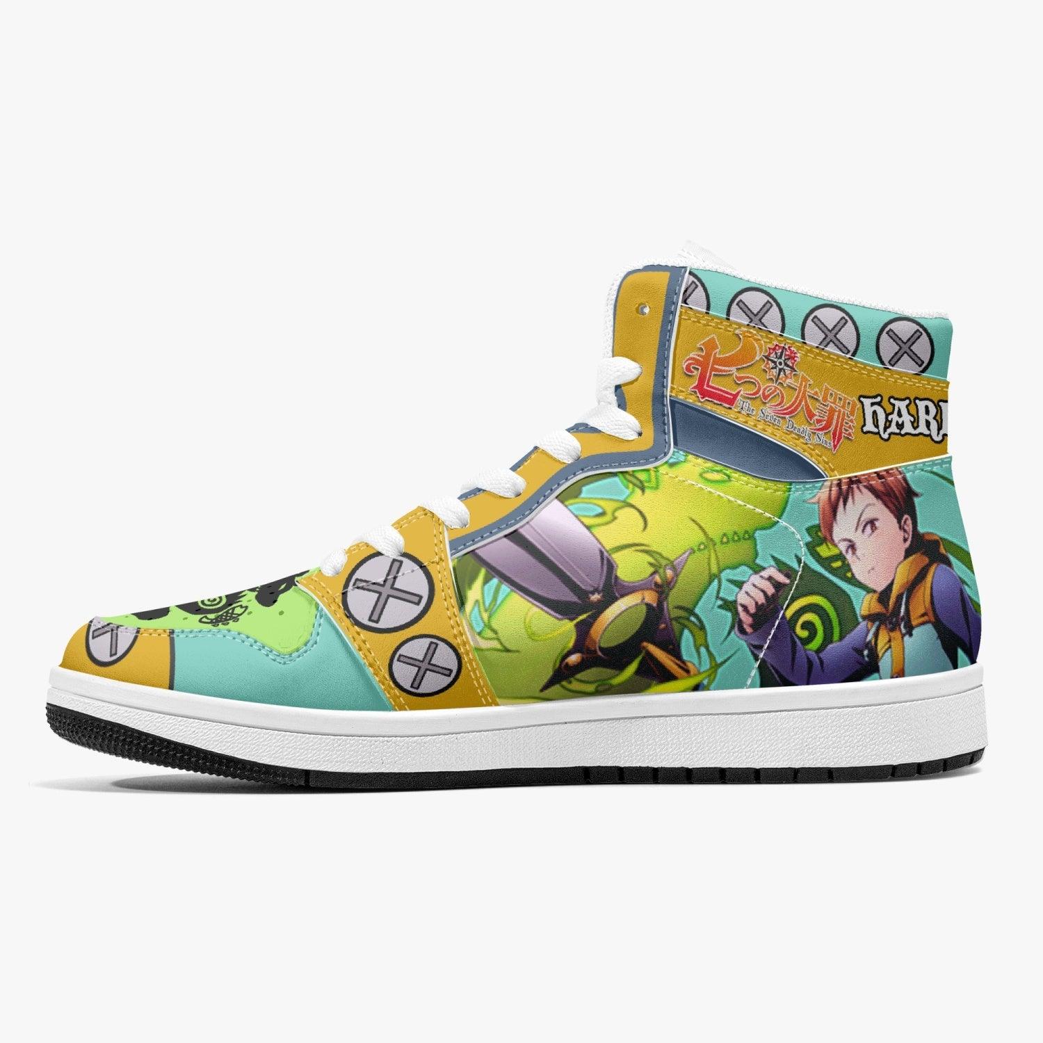 King Seven Deadly Sins Mid 1 Basketball Shoes for Kids