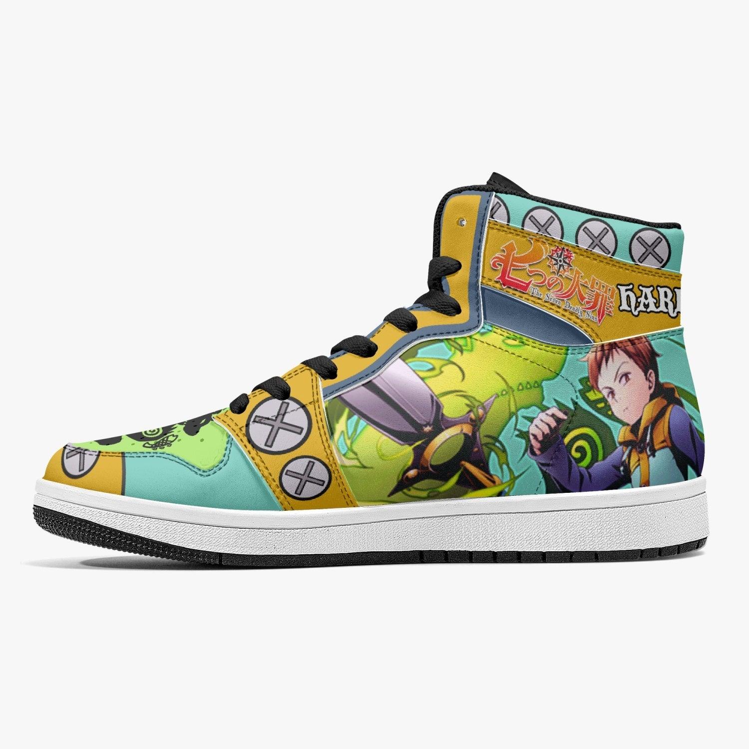 King Seven Deadly Sins Mid 1 Basketball Shoes for Kids