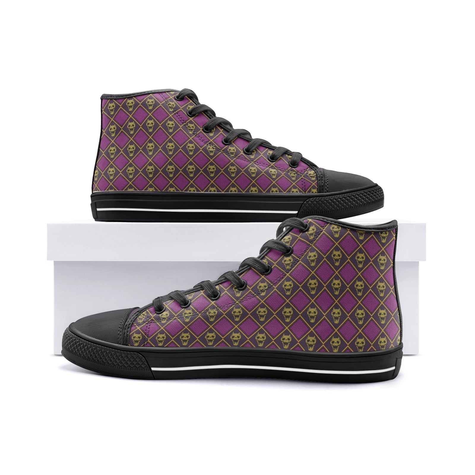 Kira Killer Queen JoJo's Bizarre Adventure Classic High Top Canvas Shoes